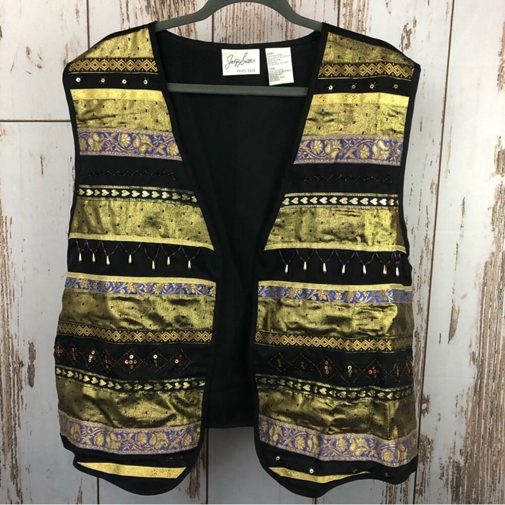 Jaclyn Smith Plus Size Vest, Size 24W. Beautiful Vest, with jeweled details!